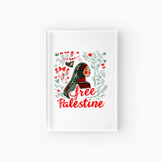 Discover Free Palestine Unisex Hardcover Journal