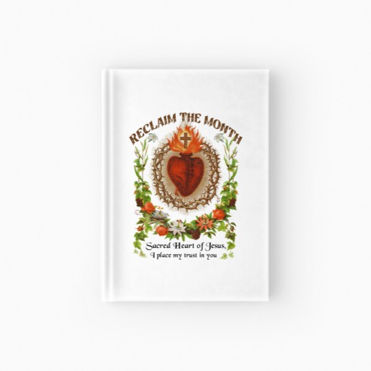 Discover Catholic Hardcover Journal Reclaim the Month Sacred Heart of Jesus Hardcover Journal