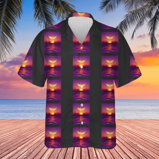 Discover big moon  georgia okeeffe pink moon over water140 Hawaiians