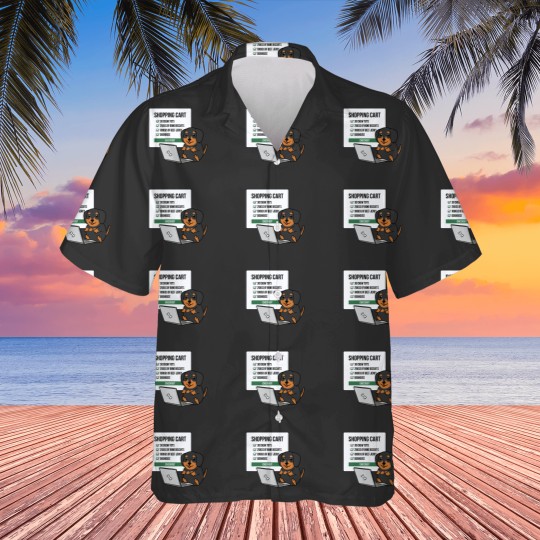 Discover Dachshund Shopping Cart Hawaiians