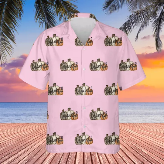 Discover Love Fall Y'All Hawaiians, Leopard Pumpkin Print Fall Hawaiians