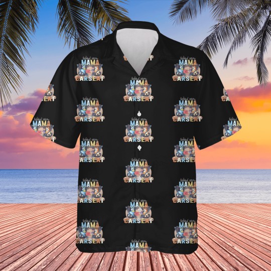 Discover BlueyDad Mama Car Seat Hawaiian Shirt