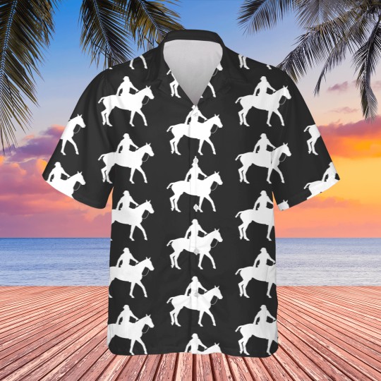 Discover Horse Rider Pocket Design Hawaiian Shirt for Horse Lovers