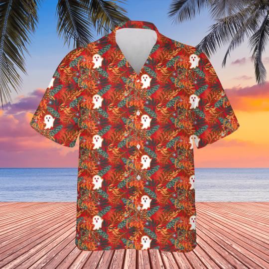 Discover Halloween Fab Boo Lous Leopard Ghost Hawaiians
