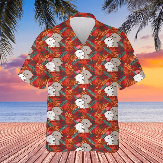Discover Peach and goma mochi cat Hawaiians