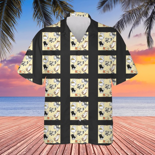 Discover Neko Atsume Pattern 1 Classic Hawaiians