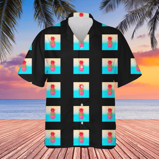 Discover Neons pop art pink and blue pineapples Hawaiians
