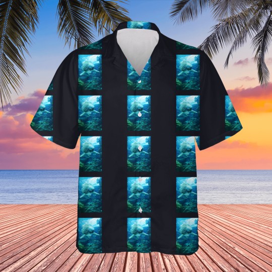 Discover Descending Sea Turtle Sticker 2442 Hawaiians
