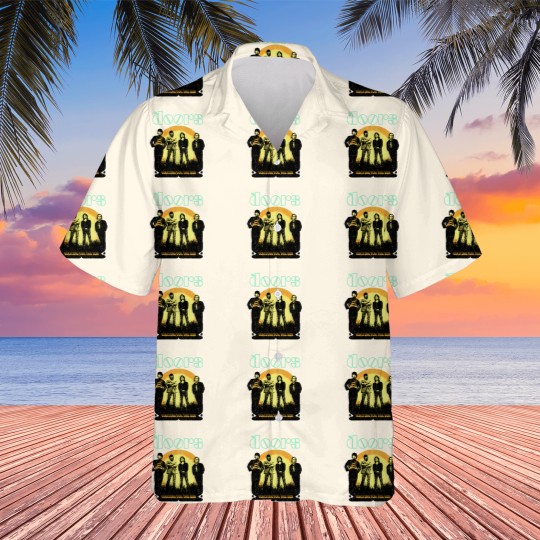 Discover The Doors Waiting for the Sun Jim Morrison Grey Licensed Hawaiians Hawaiians Men