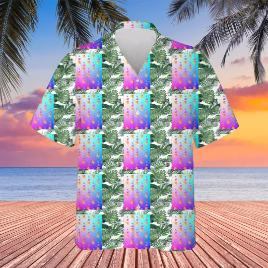 Discover Colorful Turtles Pattern- Hawaiians
