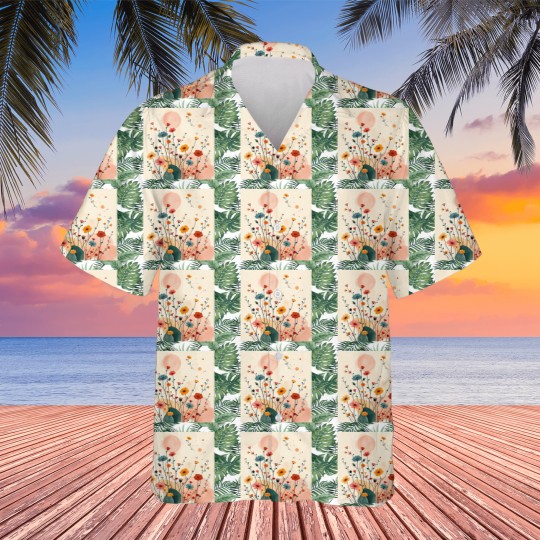Discover Pickleball Summer Flowers Hawaiians