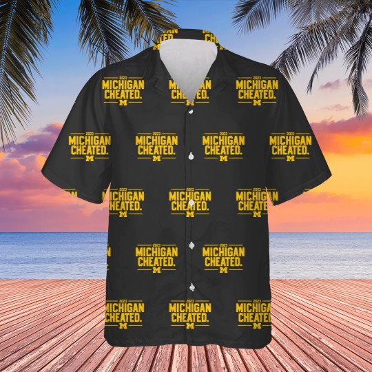 Discover Michigan Cheated College Football Fan Hawaiians
