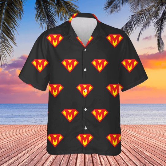 Discover Letter M Superhero Symbol Hawaiians