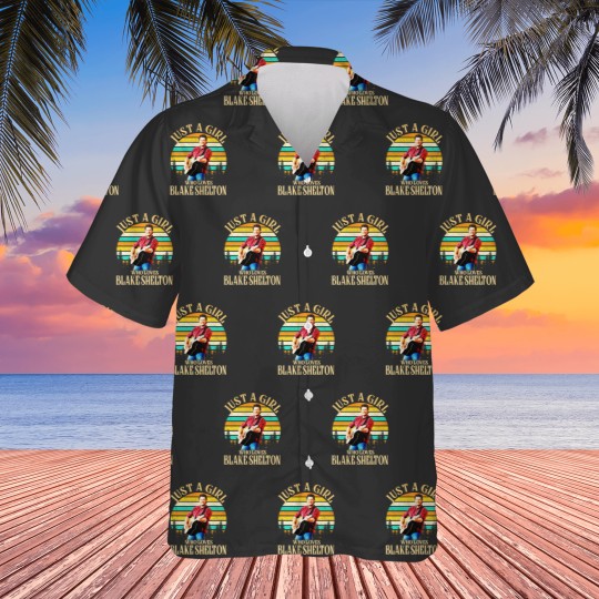 Discover Just A Girl Who Loves Blake Shelton Hawaiians, Country Blake Shelton 2024