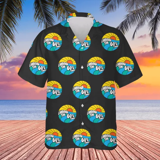 Discover I Survived The 60s Twice Sixties 70th 70s Year Old Birthday Hawaiians