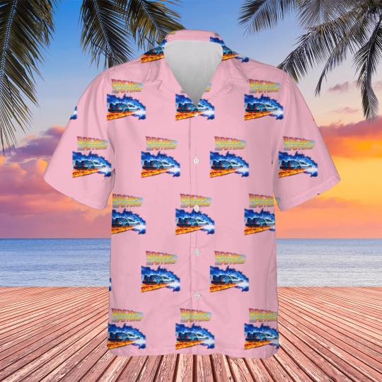 Discover back to the future PNG just DTF halftone black Hawaiians