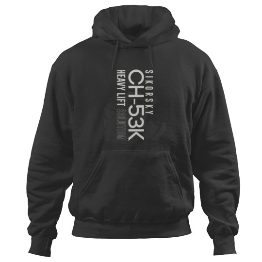 Discover Sikorsky CH-53K heavy lift texted Hoodies