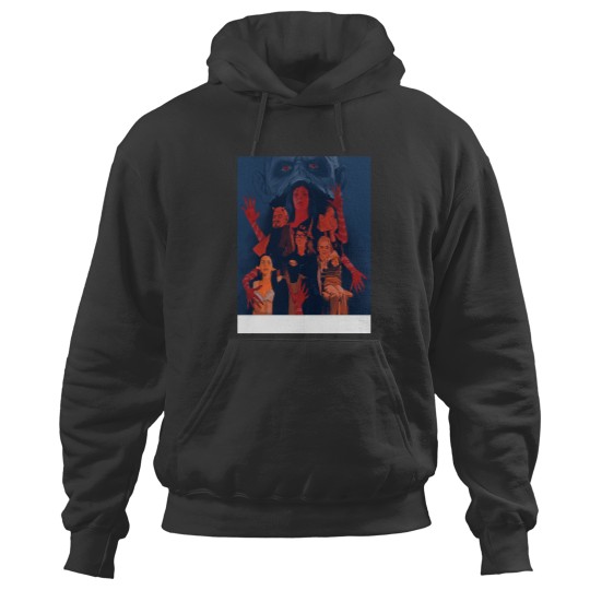 Discover Spine-Tingling Halloween Narratives Tales of Dark Delight Premium Scoop Hoodies