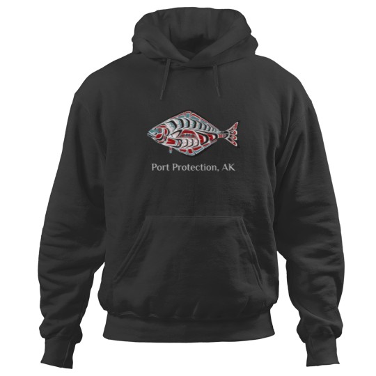 Discover Port Protection Alaska Native American Halibut Fishermen Hoodies