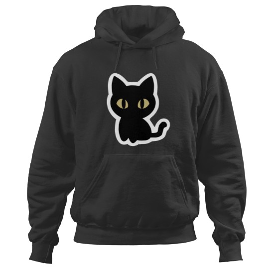 Discover Black Cat Yellow Hoodies