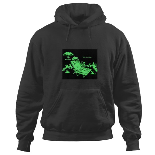 Discover This Is Fine Atomic Meme Hoodies