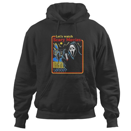 Discover Lets Watch Scary Movies Scream Horror Hoodies