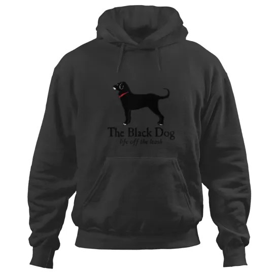 Discover The Black Dog Logo Life Off The Leash Hoodies