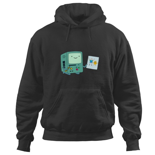Discover Adventure Time BMO Sticker Hoodies