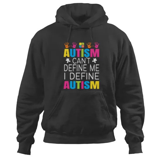 Discover Autism Awareness Jewelry Flag Autism Can´t Define Me Hoodies