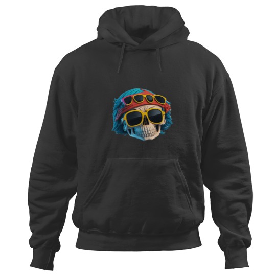Discover Savage Swag Edgy Gangster Skull Design for Rebels Hoodies