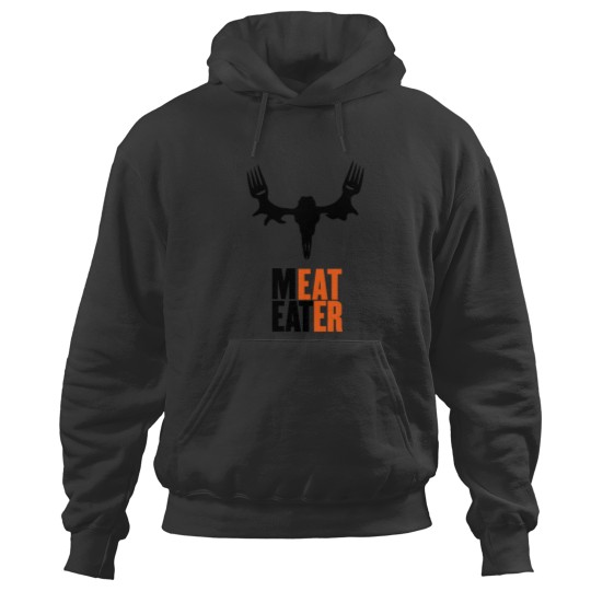 Discover Men_s Gray Meat Eater Logo Short Sleeve T-Shirt Hoodies