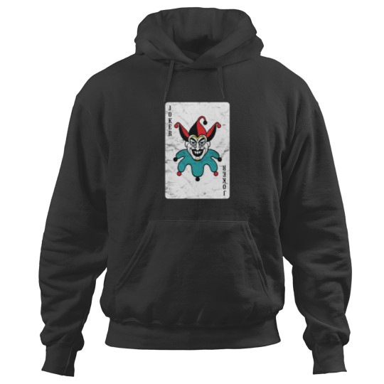 Discover Playing Cards Vintage Joker (distressed design)  2 Hoodies