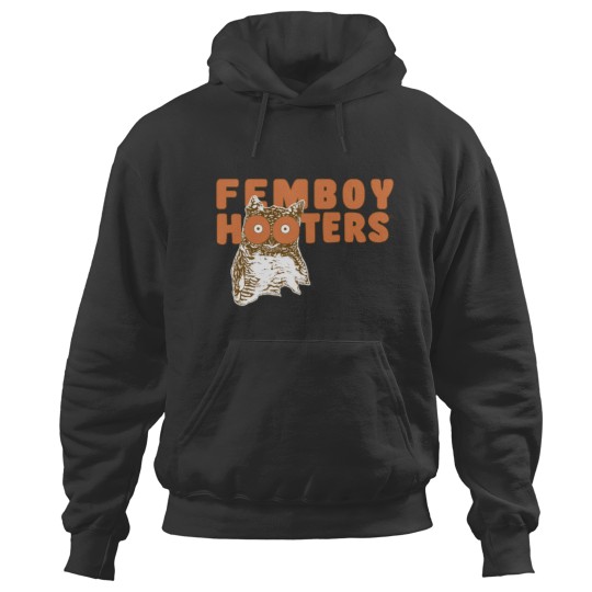 Discover Femboy Hooters Old Logo Active Hoodies