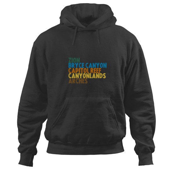 Discover Utah Big 5 National Parks Acidgvrl Hoodies