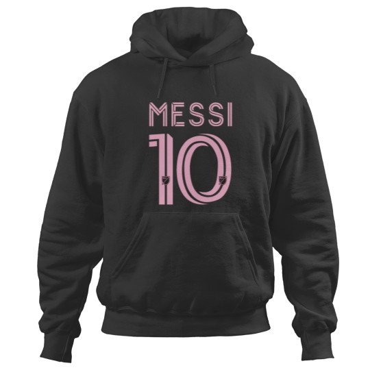 Discover Lionel Messi Inter Black Pink Unofficial Merch Hoodies