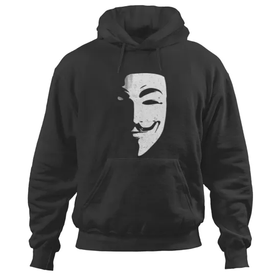 Discover V for Vendetta mask, adopted by Anonymous Hoodies