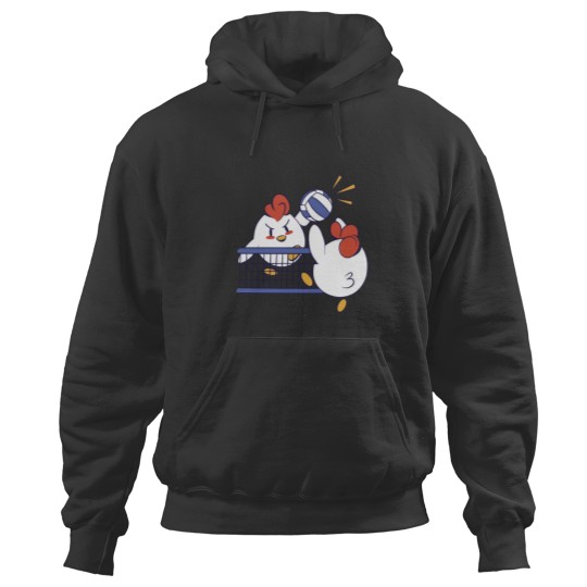 Discover Kauai Chicken Volleyball Playing Funny Graphic Hoodies