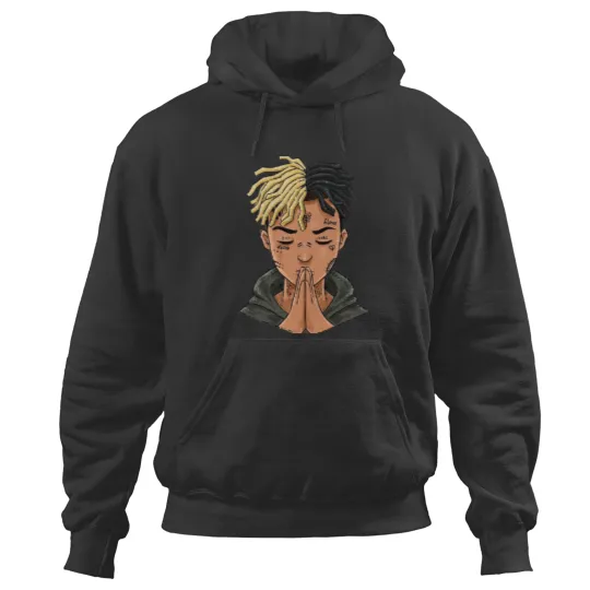Discover XXXTentation draw cartoon RIP legend Rap Sticker Hoodies