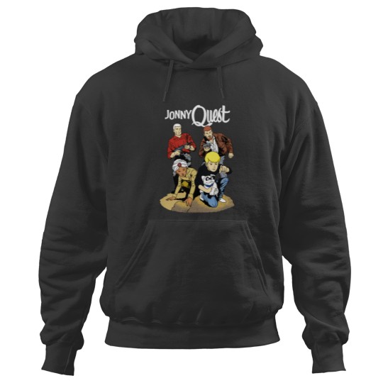 Discover 60s Jonny Quest Tribute with Main Characters Hoodies