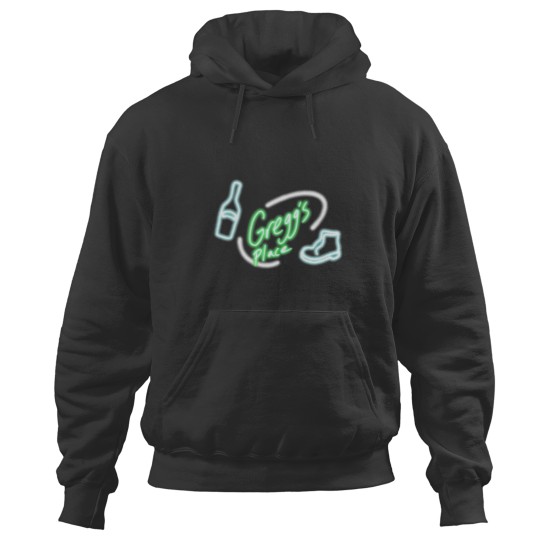 Discover The Mighty Boosh Old Gregg’s Place neon sign Hoodies