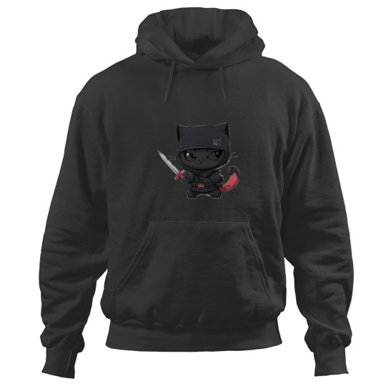 Discover Cat assasin ninja Hoodies