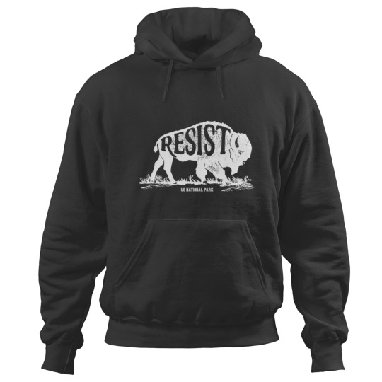 Discover ALT US National Park Service Resist T  Bison Vintage Distressed Hoodies