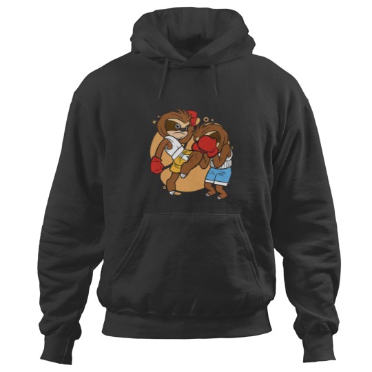 Discover Cute Muay Thai Sloth Fighters 2Thai Boxing and Kickboxing Hoodies