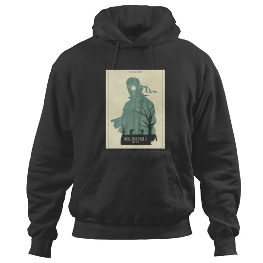 Discover Metal Gear Solid 3 Snake Eater Minimalist Art Canvas Print.png Hoodies