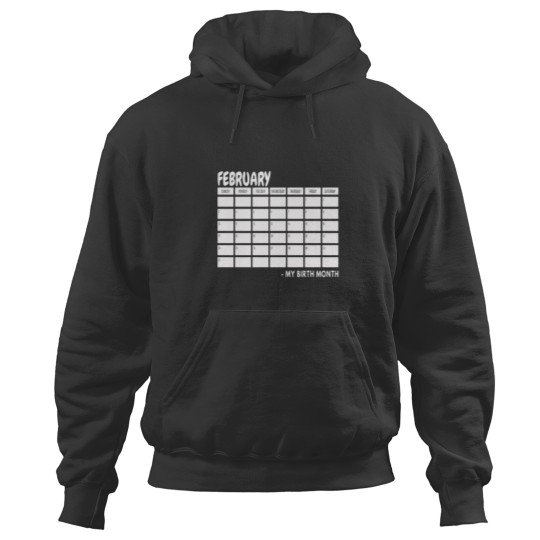 Discover Birth Month - February Black Hoodies