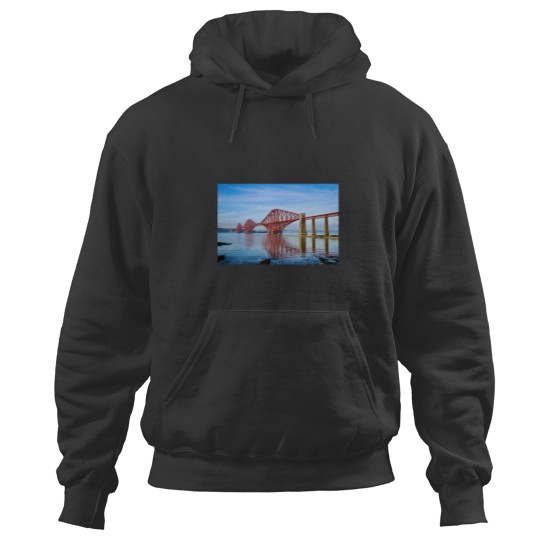 Discover Forth Rail Bridge and South Queensferry Pier, Scotland Long Hoodies