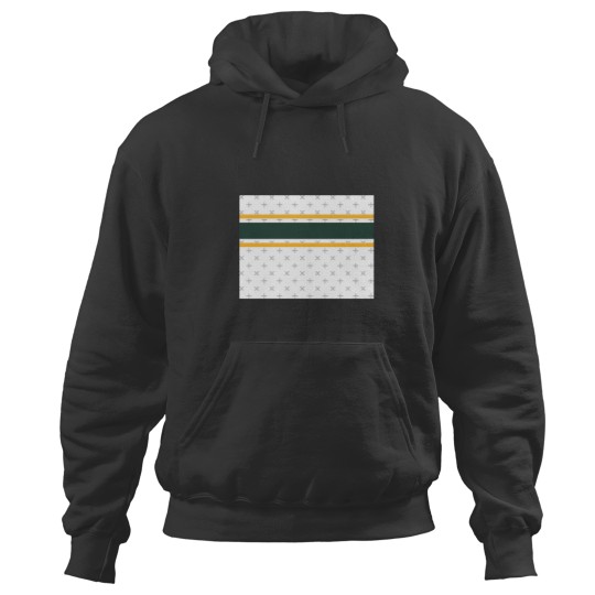Discover White, Green, &amp Gold Power Stripe Hoodies