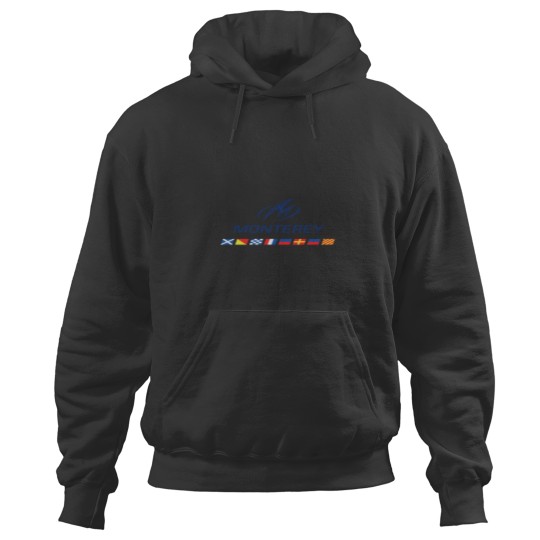 Discover Discover Cool Men's t Shirts Vintage Short Sleeve Monterey-Boats-Blue-Logo- Tshirts Hoodies