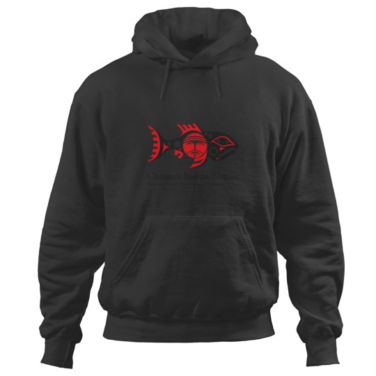 Discover Chinook Indian Nation Tribal Logo Horizontal Dog Spiced Hoodies