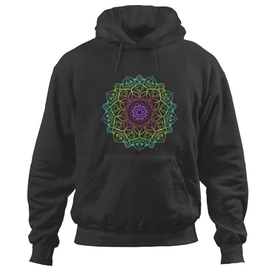 Discover Multicolor Intricate Mandala Design Hoodies